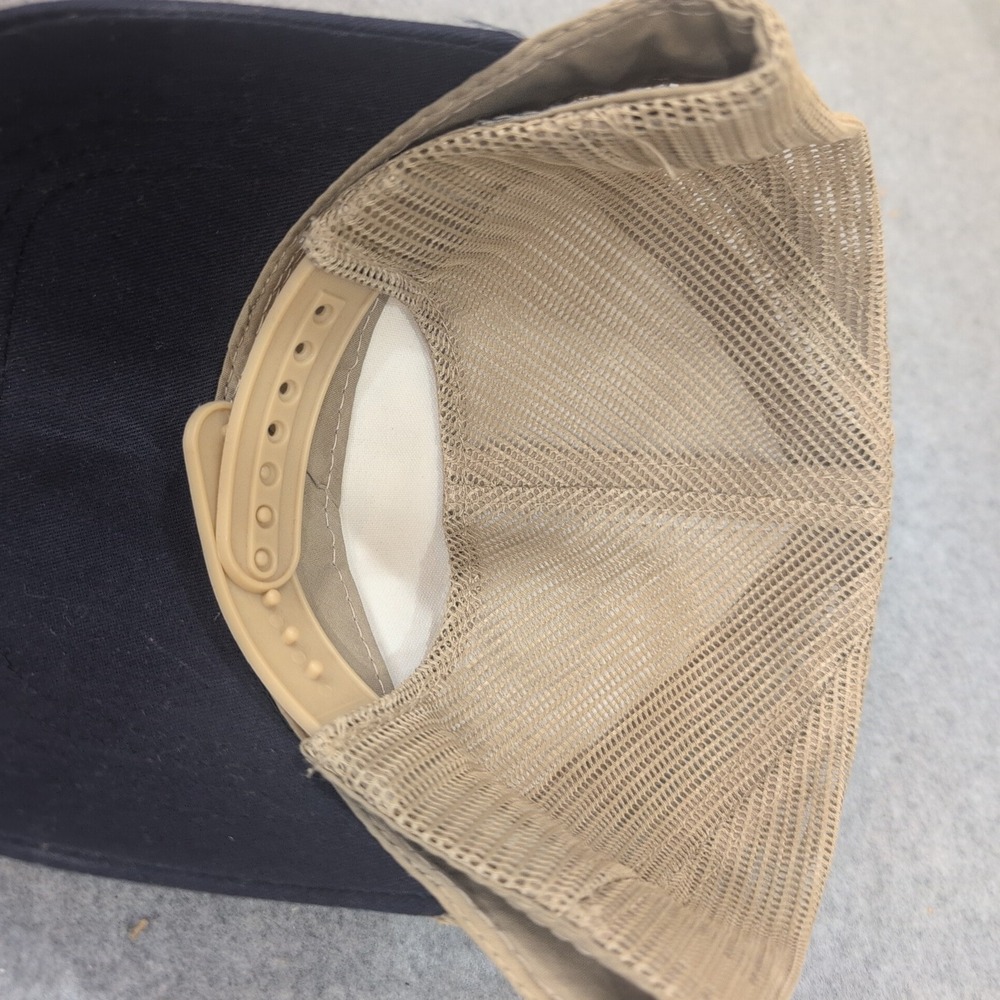 Farmtown Farm & Hardware Supplies Trucker Hat Tan Black Snapback Sardis City, AL - Picture 2 of 2